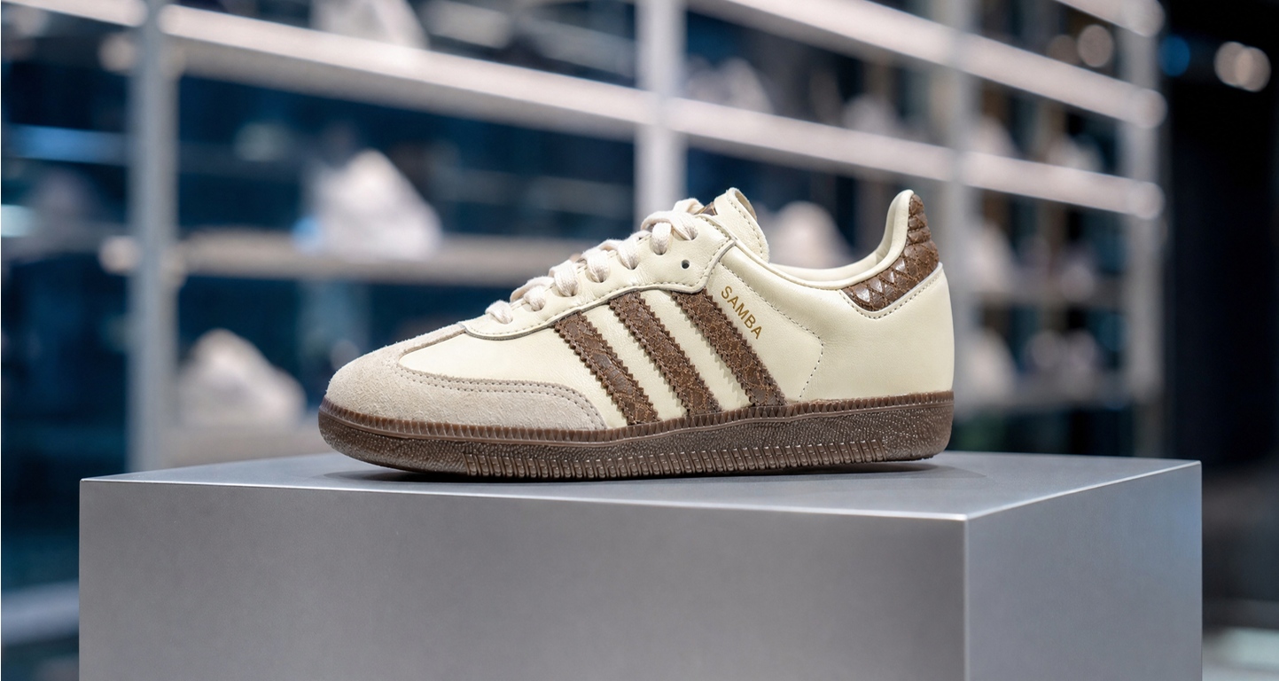 Adidas Samba sneaker on display at Engelhorn Sports